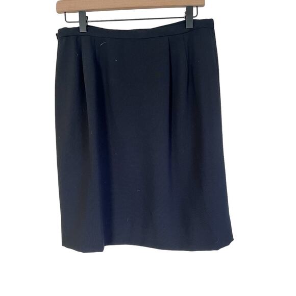 Pendleton Womens Black A-Line Career Skirt Size 10 - Picture 2 of 5